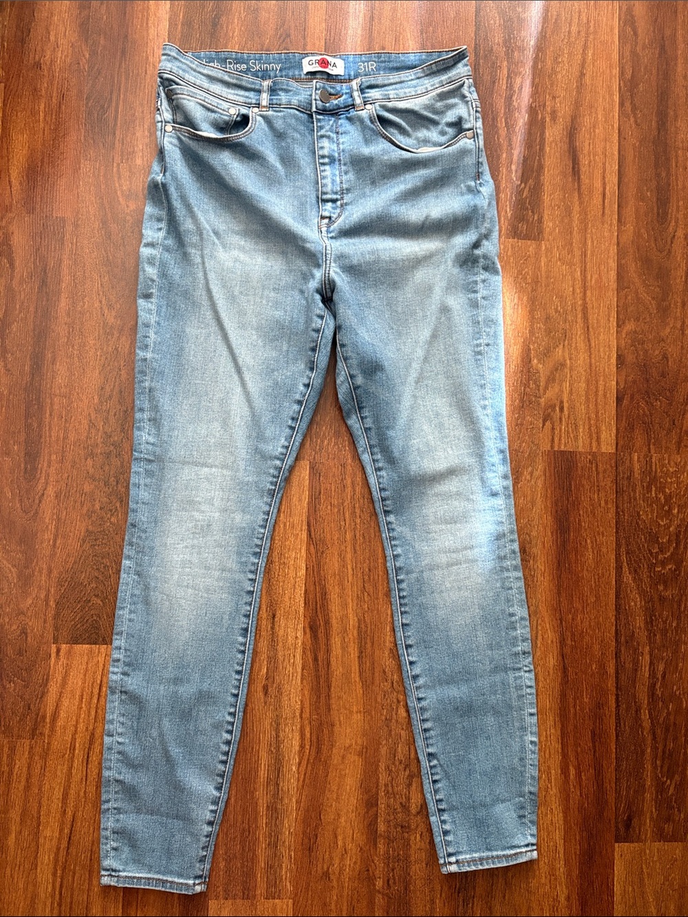 Grana Light Blue High-Rise Skinny Jeans
